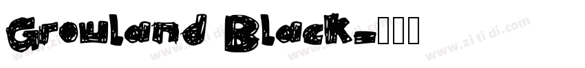 Growland Black字体转换
